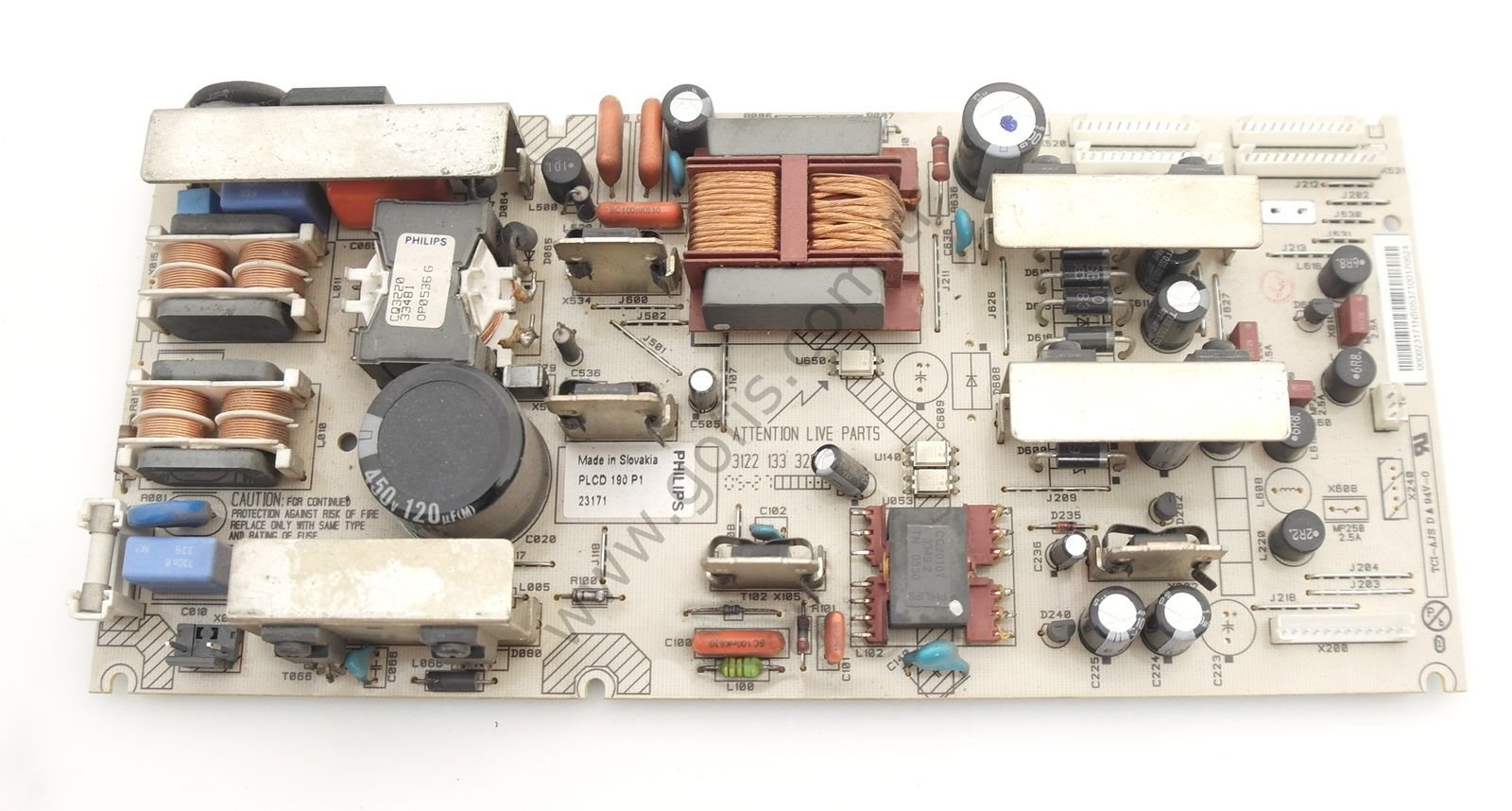 PHILIPS 32PF5320 POWER BOARD PLCD 190 P1, 3122 133 32806 BESLEME KARTI