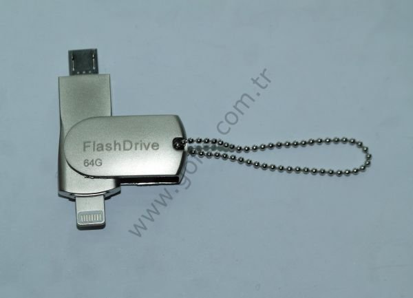 APPLE İOS, ANDROİD UYUMLU OTG FLASH BELLEK