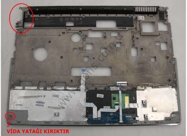 HP PAVİLİON DV7 ÜST KASA 480465-001 AP03W000M00 KLAVYE KASASI