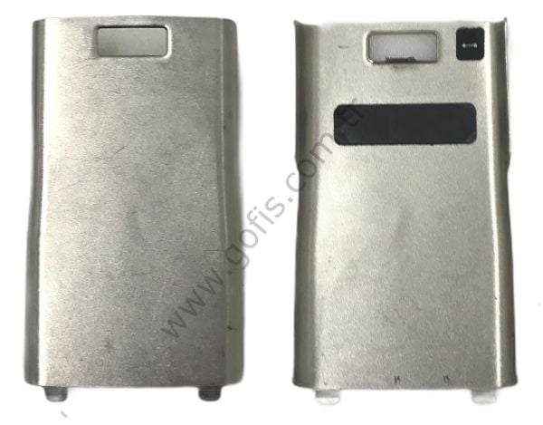 NOKİA E50 ARKA PİL KAPAK METAL GÜMÜŞ
