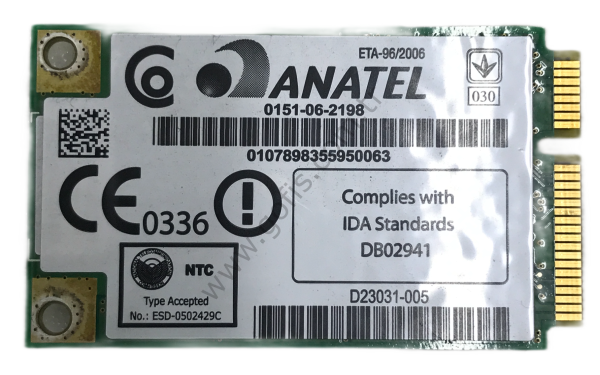 ASUS A7C WİRELESS KART WM3945ABG D26839-009 WİFİ CARD