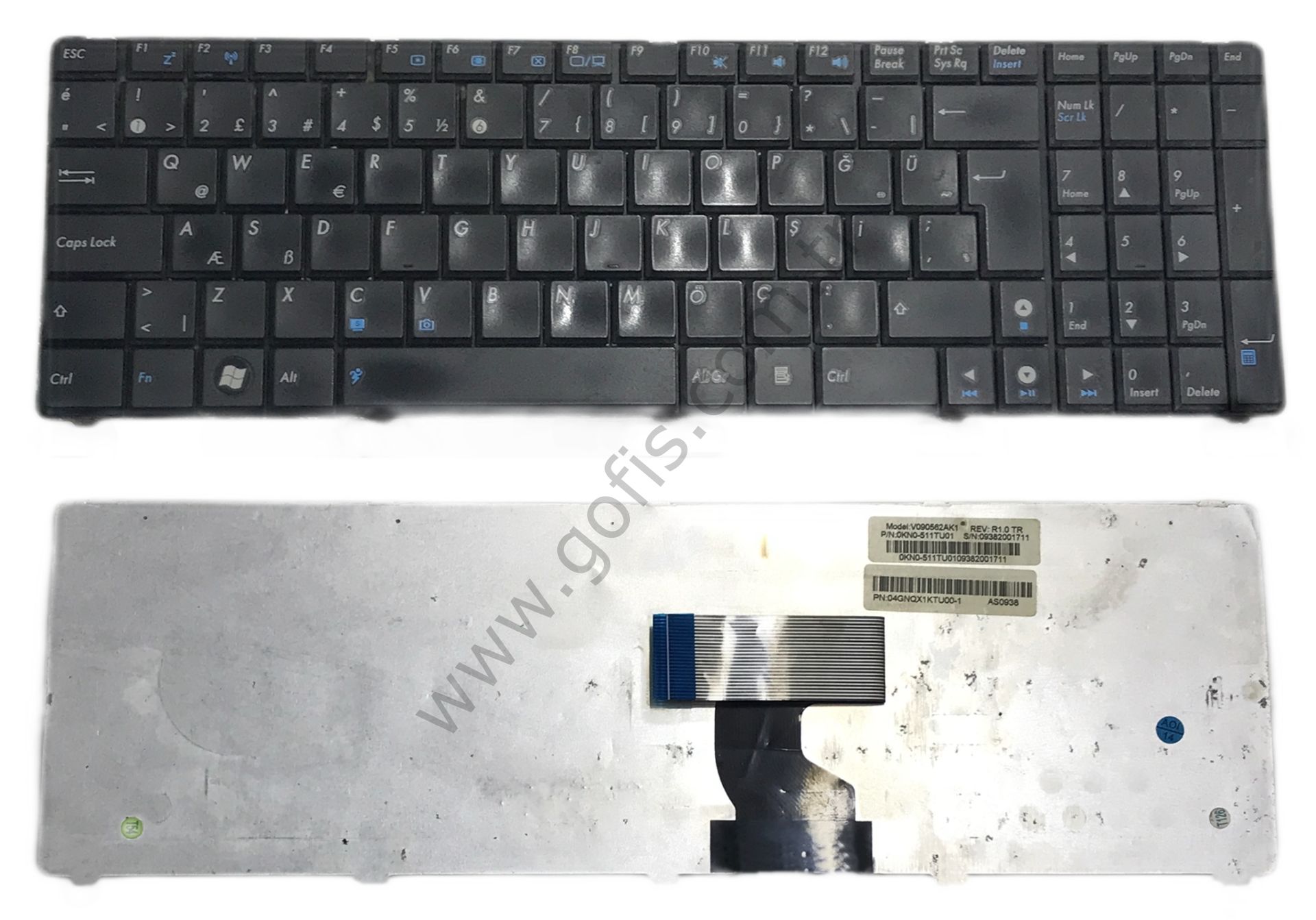 ASUS N61VG KLAVYE TÜRKÇE Q V090562AK1 V090562AK1