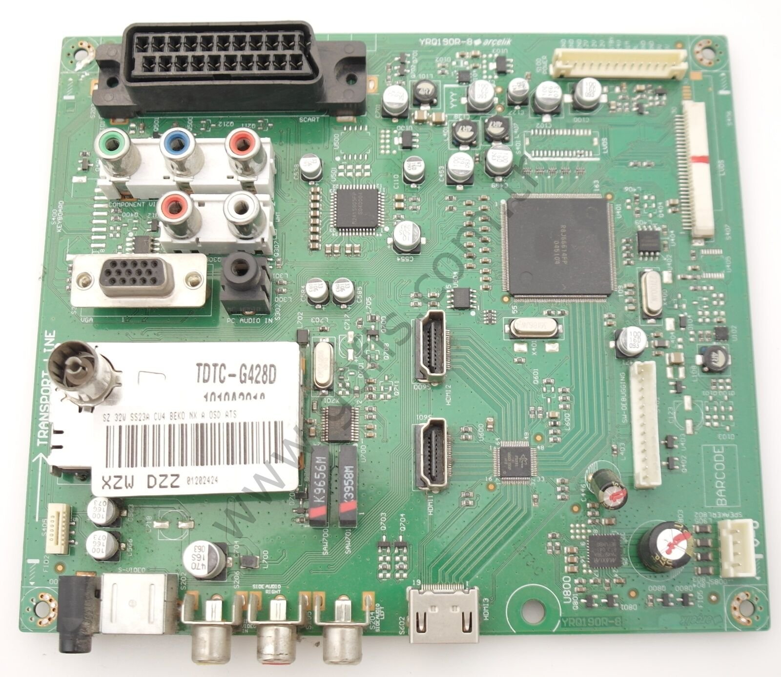 BEKO F 82-203 ANAKART XZW DZZ YRQ190R-8 MAİN BOARD TDTC-G428D