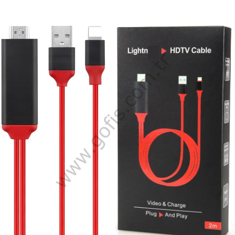 APPLE İPHONE İPAD LİGHTNİNG GİRİŞLİ HDMI KABLO