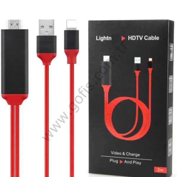 APPLE İPHONE İPAD LİGHTNİNG GİRİŞLİ HDMI KABLO