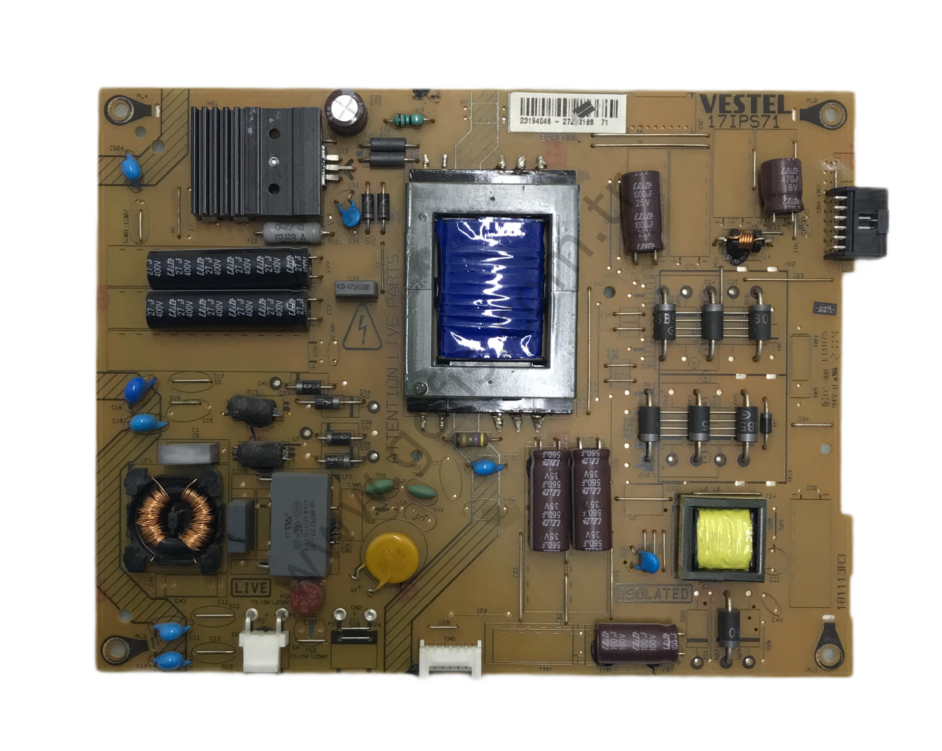 VESTEL 40FA3000 POWER BOARD 23194046 181113R3 17IPS71 BESLEME KARTI