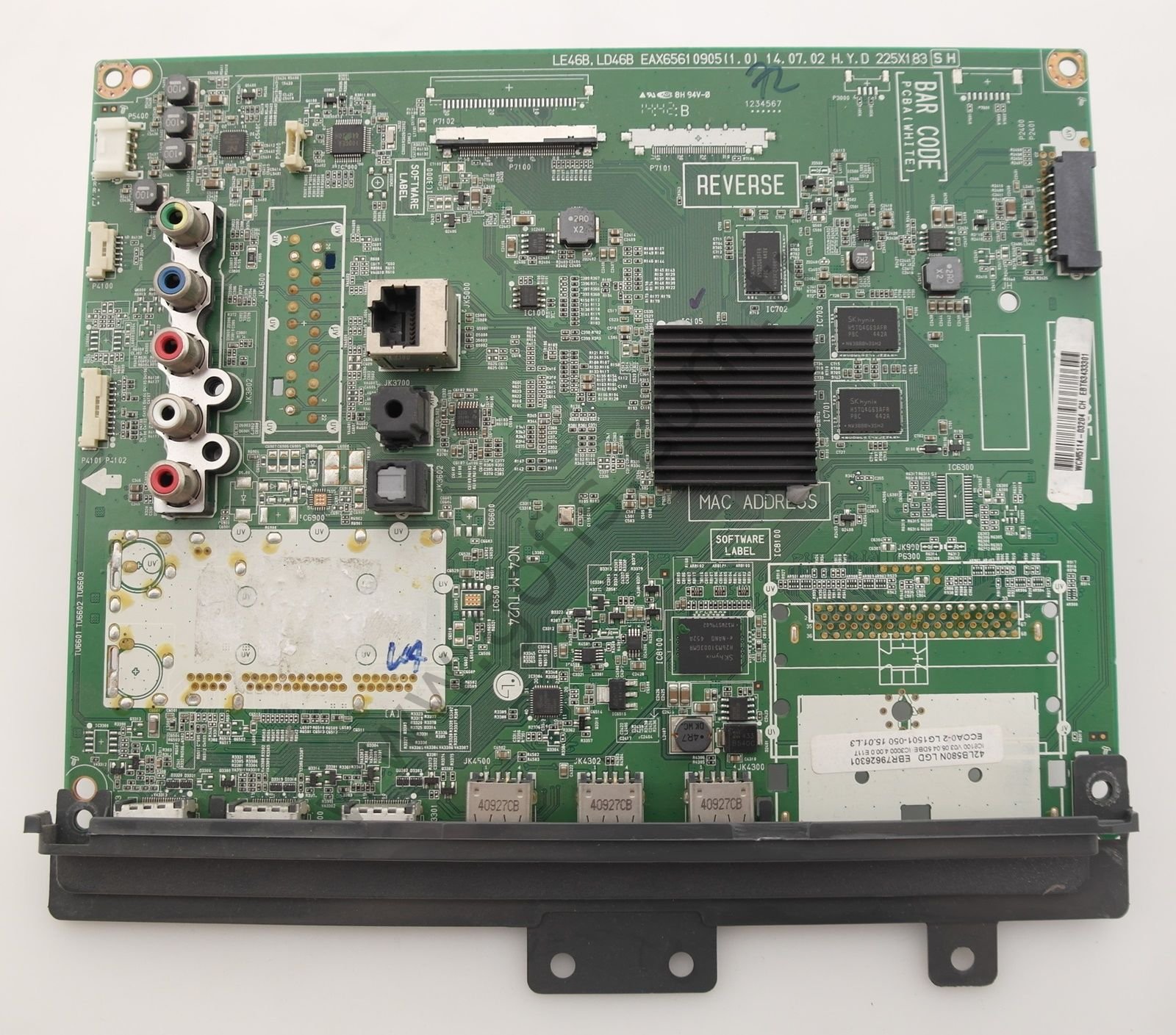 LG 42LB580N ANAKART LE46B, LD46B EAX65610905 (1.0) EBR79626301 EBT63433301 MAİN BOARD