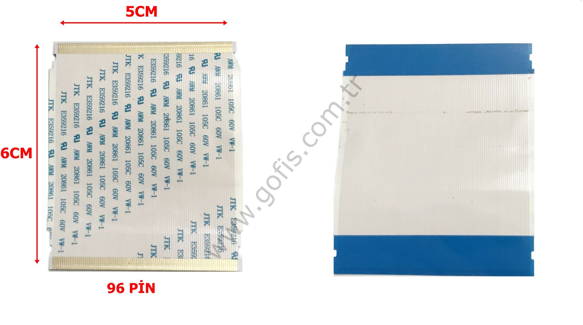 JTK E359216 AWM 20861 105C 60V VW-1 FLEX KABLO 5CM 6CM 96 PİN FLEX CABLE