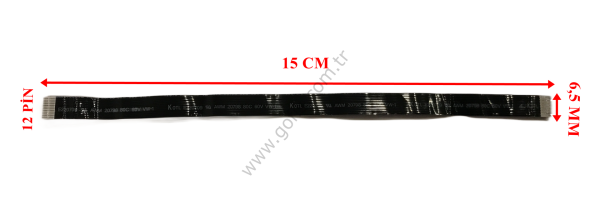 K0TL E220709 AWM 20798 80C 60V VW-1 FLEX KABLO 14,8CM 12 PİN FLEX CABLE