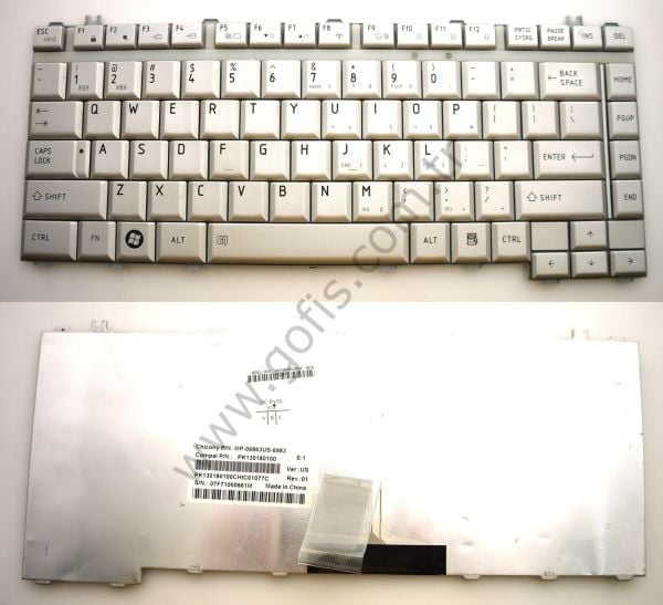 TOSHİBA SATELLİTE A200 A205 A210 A215 L200 L300 M200 M300 KLAVYE İNGİLİZCE Q PK130180100 K000049420
