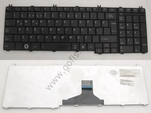 TOSHİBA C655 C650 C655D C650D KLAVYE TÜRKÇE Q 6037B0047818 NSK-TN0SV V000220230