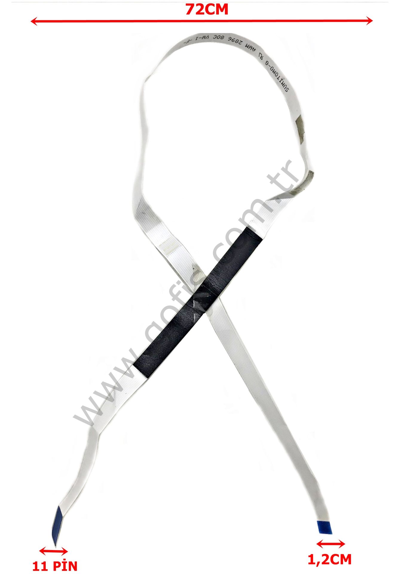 HP LASERJET M1536DNF FLEX KABLO SUMITOMO-G AWM 2896 80C VW-1 -F- 1,2CM 72CM 11 PİN