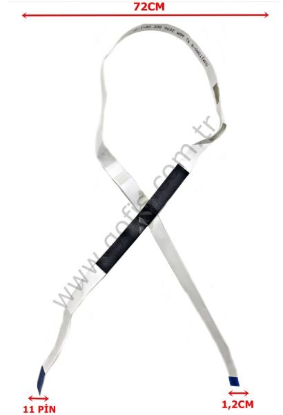 HP LASERJET M1536DNF FLEX KABLO SUMITOMO-G AWM 2896 80C VW-1 -F- 1,2CM 72CM 11 PİN