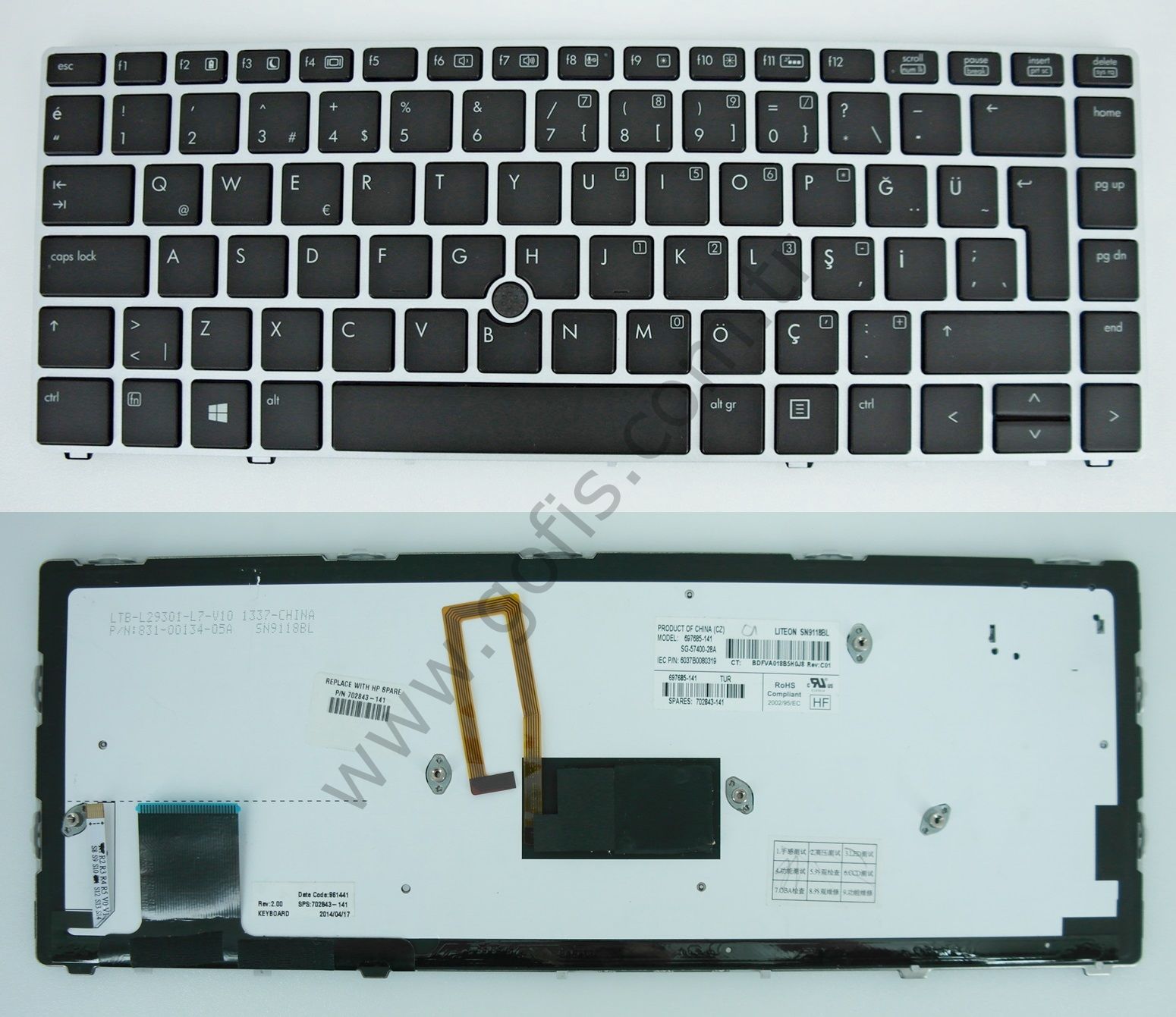 HP ELİTEBOOK FOLİO 9470M KLAVYE IŞIKLI TÜRKÇE Q 702843-141 697685-141 SG-57400-28A