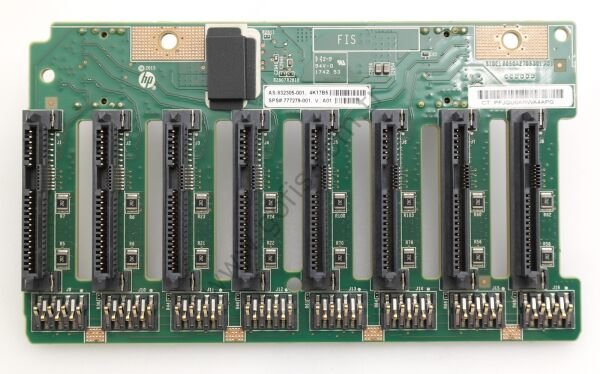 HP SAS SATA 8 SLOT SFF BACKPLANE BOARD 832305-001 777279-001