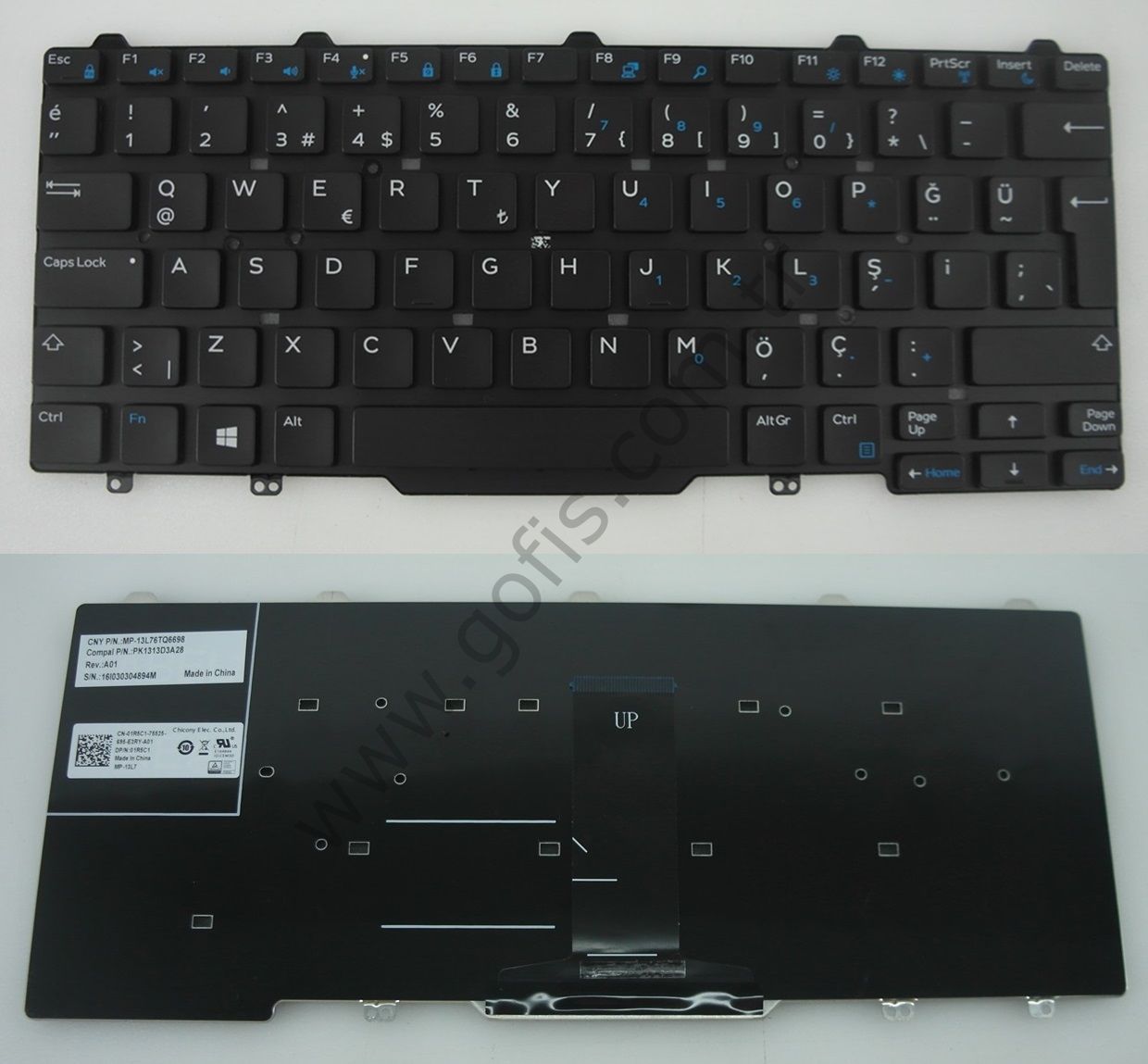 DELL LATİTUDE 3340 3350 E7450 E7480 E5450 KLAVYE TÜRKÇE Q CN-01R5C1