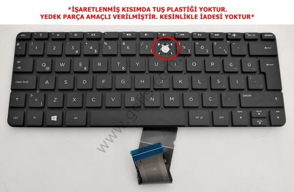 HP STREAM 11 PRO G2 KLAVYE TÜRKÇE Q 802986-141 *YEDEK PARÇA AMAÇLI*