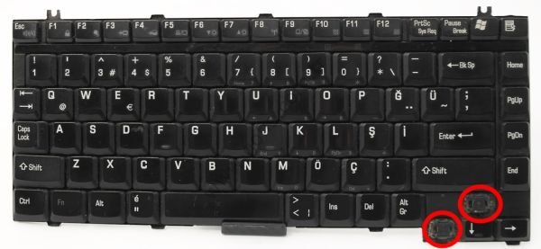 TOSHİBA SATELLİTE 1400 1900 2400 KLAVYE UE2024P136KB *YEDEK PARÇA AMAÇLI*