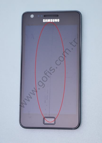SAMSUNG S2 I9100 LCD EKRAN (LENS ÇATLAK) %100 ORİJİNAL