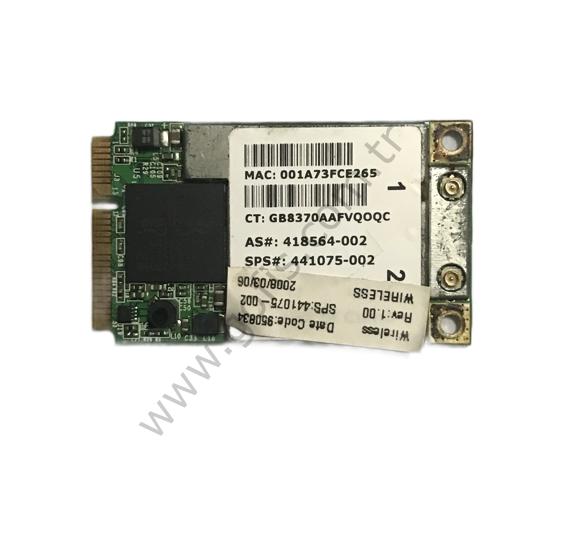 HP COMPAQ 6715S WİRELESS KART 418564-002 441075-002 WİFİ CARD