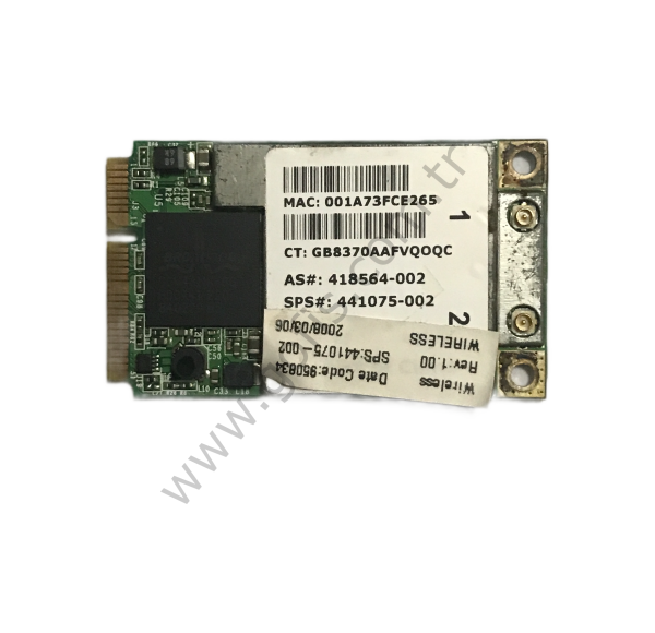 HP COMPAQ 6715S WİRELESS KART 418564-002 441075-002 WİFİ CARD