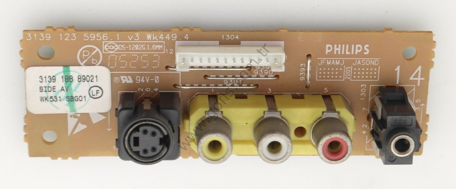 PHİLİPS 32PF5331/12 SİDE AV BOARD 3139 123 5956.1 3139 188 89021 GÖRÜNTÜ VE SES KARTI