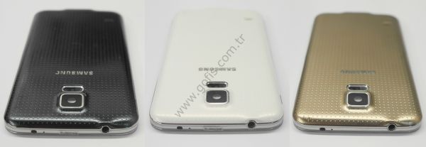 SAMSUNG GALAXY S5 ARKA PİL KAPAK + ORTA KASA PLASTİK %100 ORİJİNAL