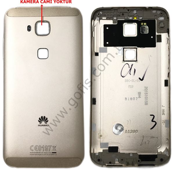 HUAWEİ G8 RİO-L01 KASA ARKA PİL BATARYA KAPAK %100 ORİJİNAL GOLD