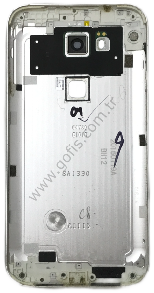 HUAWEİ G8 RİO-L01 KASA ARKA PİL BATARYA KAPAK %100 ORİJİNAL GÜMÜŞ