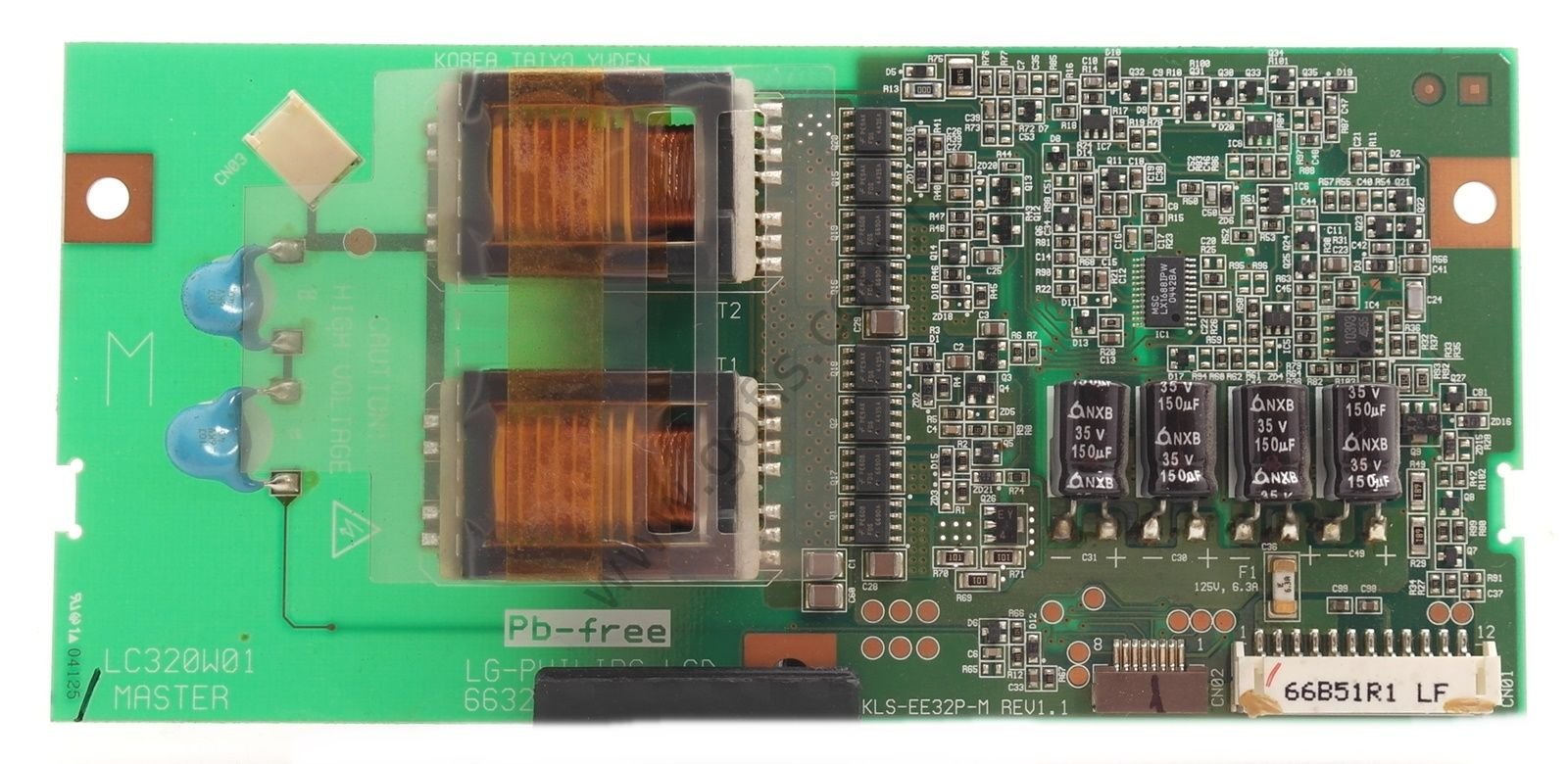 PHİLİPS 32PF4320/10 İNVERTER BOARD LC320W01, KLS-EE32P-M REV1.1, 6632L-0066B İNVERTÖR BOARD
