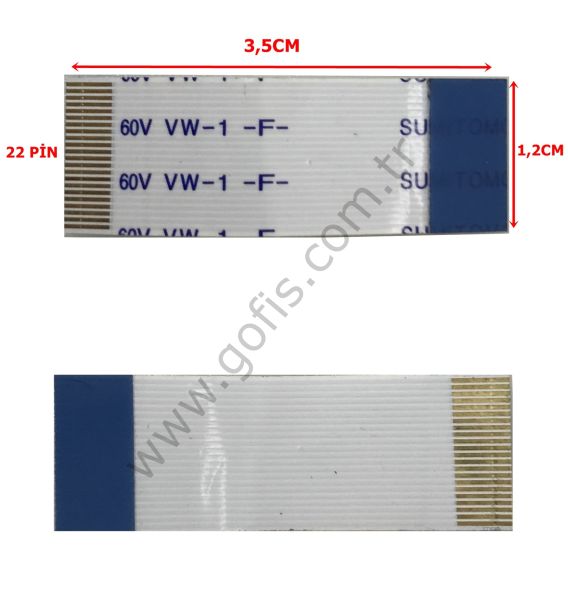 RİCOH AFİCİO MPC3002 MPC3502 KONTROL PANELİ BORDU FLEXİ 1,2CM 3,5CM 22 PİN FLEX CABLE