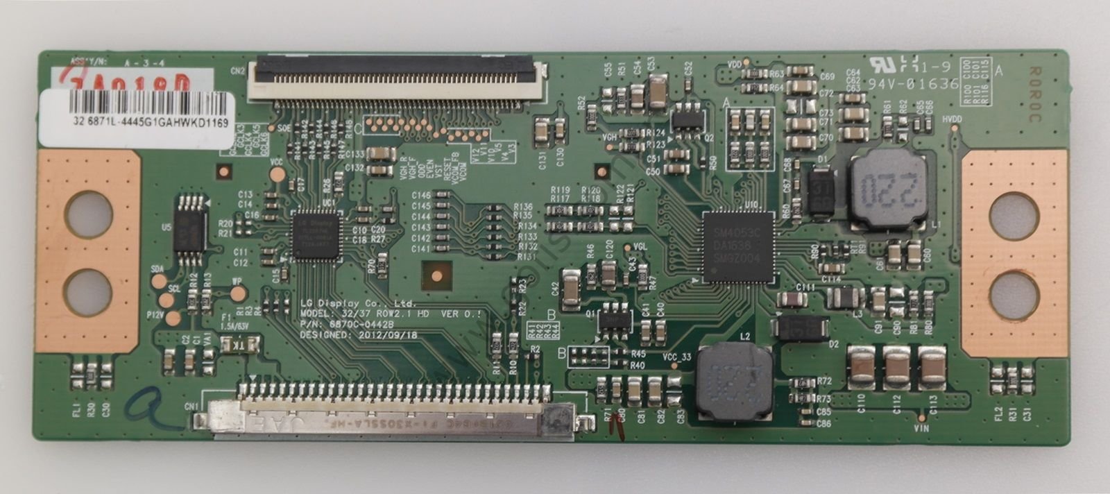 6871L-4445G 6870C-0442B T-CON BOARD 32/37 ROW2.1 HD VER 0.1