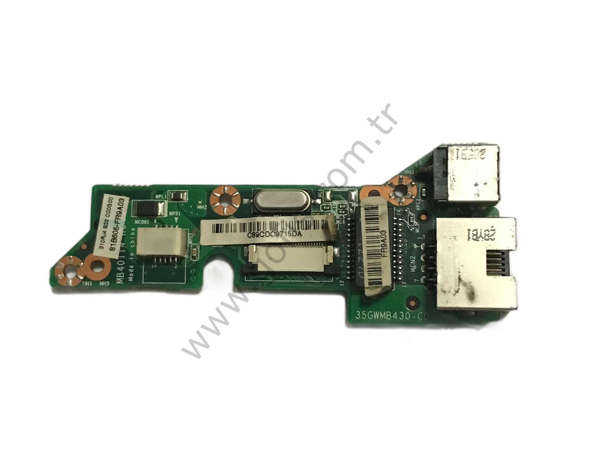 CASPER MB50 MB55 DC POWER JACK TETİK BUTONU ETHERNET BOARD 81B6055-FR9A03 35GWMB430-C0