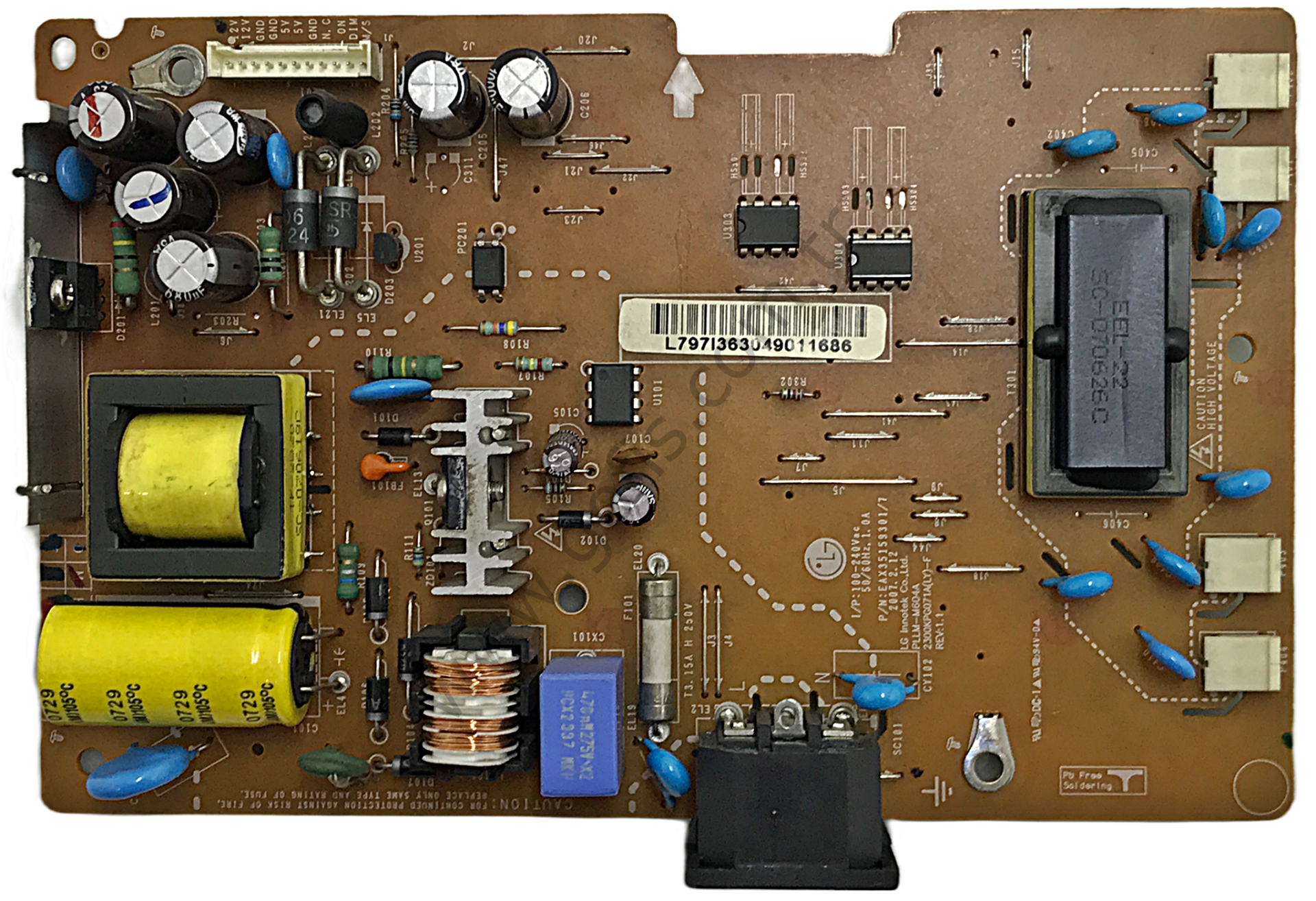 LG L1719S-SFS , LG L1953S BESLEME KART EAX35159301 2300KPG071A(LY) POWER BOARD