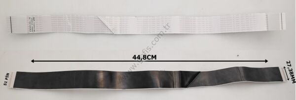 SAMSUNG UE48J6370SU LVDS FLEX KABLO BN96-35462C 27,38MM 44,8CM 51 PİN FLEX CABLE