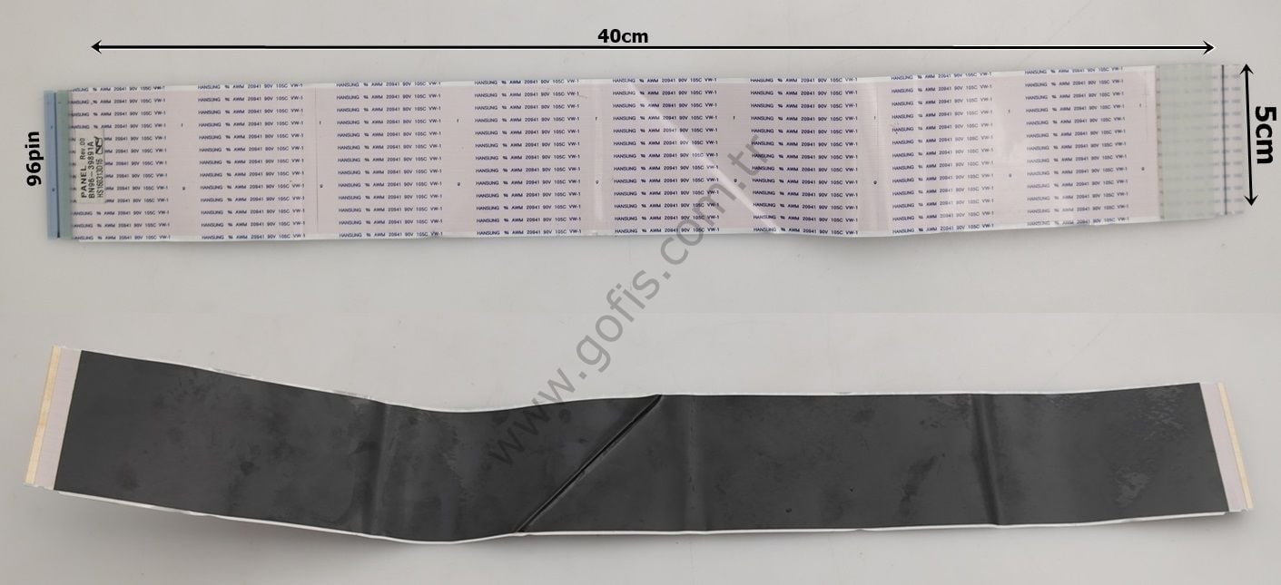 SAMSUNG UE40KU7000U LVDS KABLO BN96-39891A 5CM 40CM 96 PİN LVDS CABLE