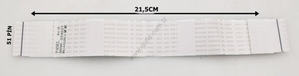 SAMSUNG UN75JU7100F, UN75JU6500F, UN75JU641DF LVDS KABLO BN96-35462T 27,30MM 21,5CM 51 PİN LVDS CABLE
