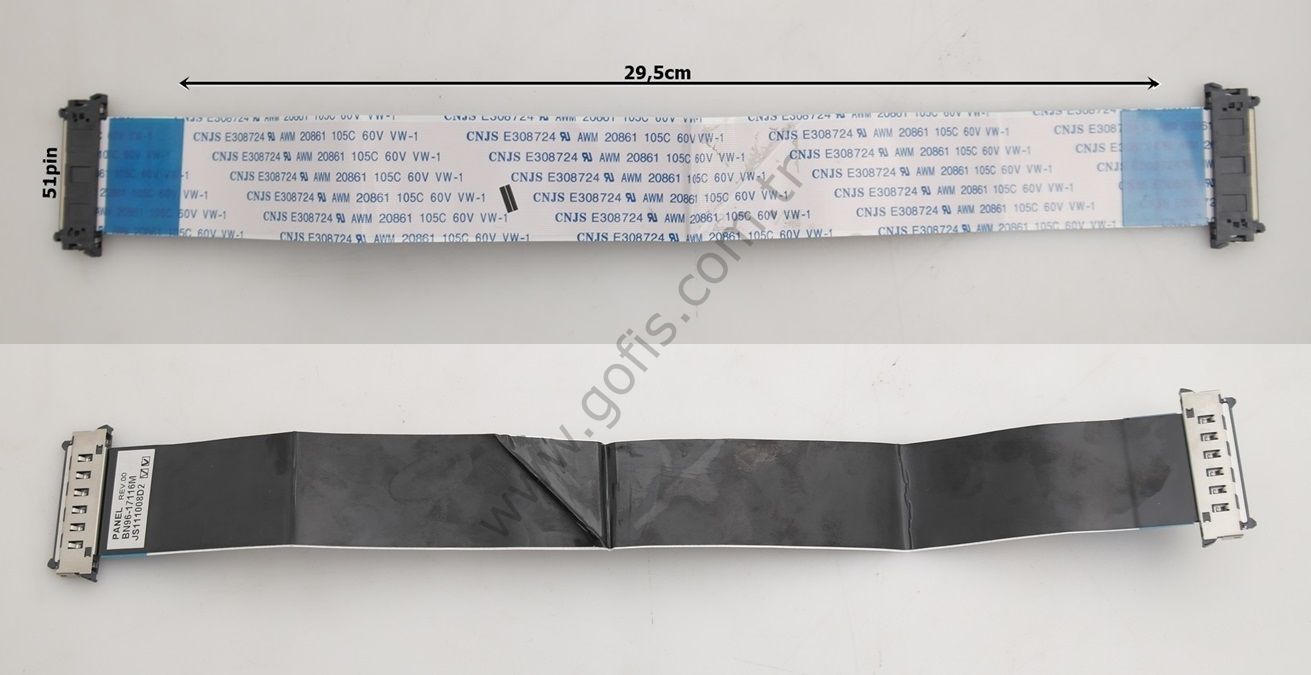 SAMSUNG UE40D5003BW LVDS KABLO BN96-17116M 29,5CM 51 PİN LVDS CABLE