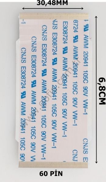 SAMSUNG UN58H5202AF FLEX KABLO BN96-30782D 30,48MM 6,8CM 60 PİN FLEX CABLE