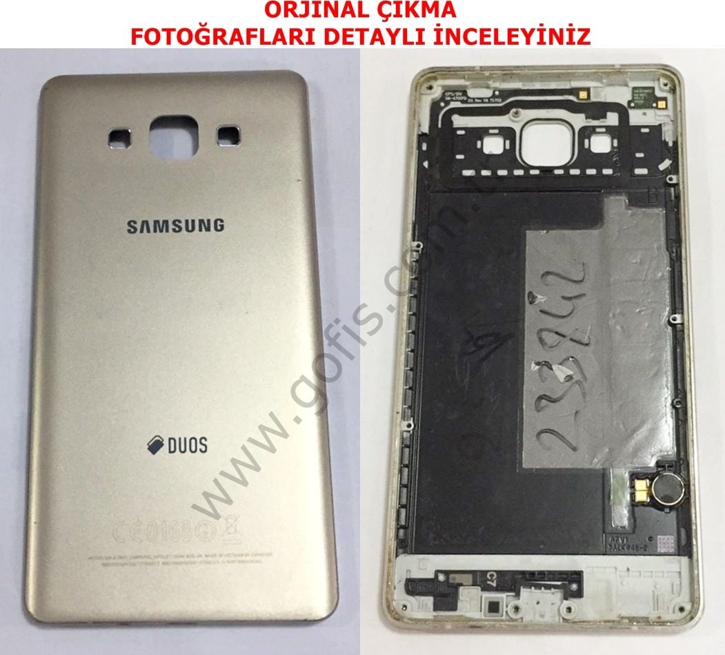 SAMSUNG GALAXY A7 DUOS KASA ARKA KAPAK SM-A700H GOLD %100 ORİJİNAL