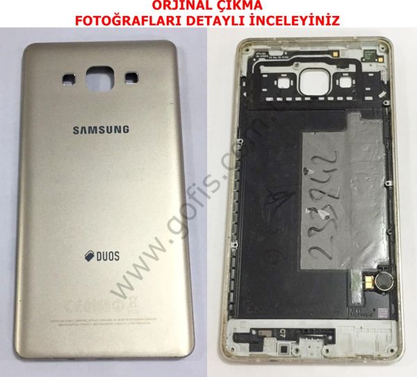 SAMSUNG GALAXY A7 DUOS KASA ARKA KAPAK SM-A700H GOLD %100 ORİJİNAL