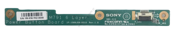 SONY VAİO PCG-7154M VGN-NS POWER BUTTON BOARD M791 SWX-315 1P-1089J09-6010 TETİK BUTONU