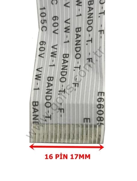 E66085 AWM 20706 105C 60V VW-1 BANDO-T. -F- FLEX KABLO 17MM 58,5CM 16 PİN FLEX CABLE