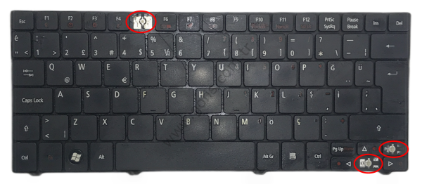 ACER FERRARİ ONE 200 KLAVYE TÜRKÇE Q ZH6 9Z.N3C82.30T *YEDEK PARÇA AMAÇLI*