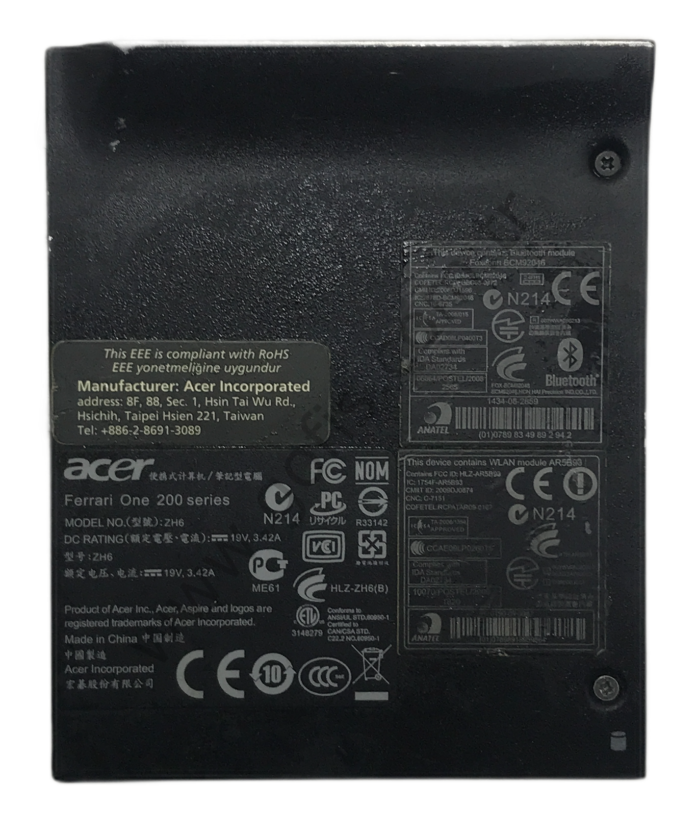 ACER FERRARİ ONE 200 ALT KAPAK LKZ3AZH6HD