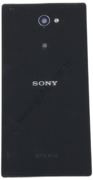 SONY XPERİA M2 ARKA PİL KAPAK PARLAK SİYAH