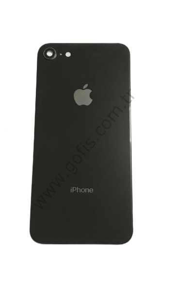 APPLE İPHONE 8 ARKA KAPAK CAM KAMERA LENSLİ SİYAH %100 ORİJİNAL