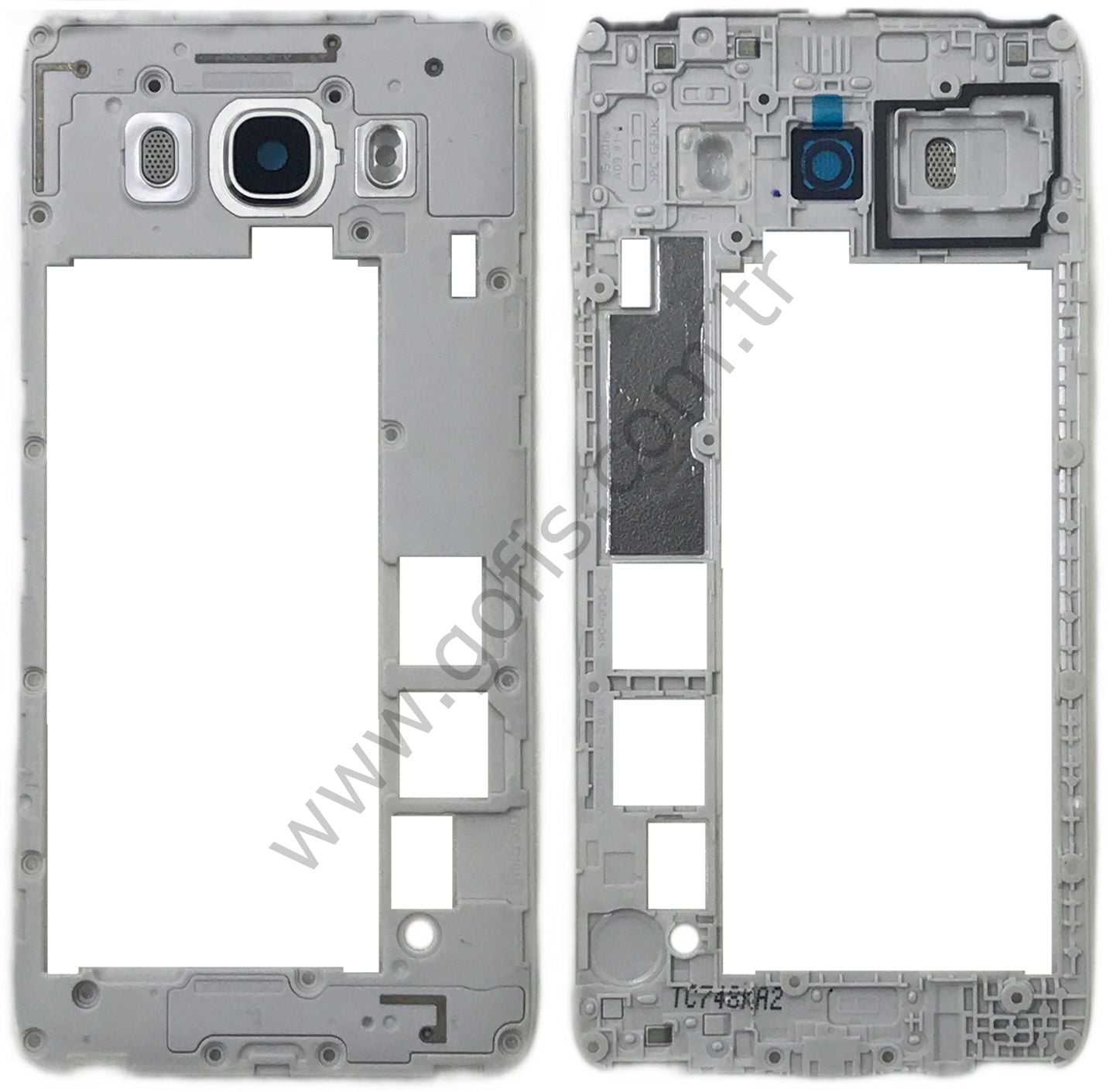 SAMSUNG GALAXY J5 2016 J510 ARKA KASA ÇERÇEVE BEYAZ