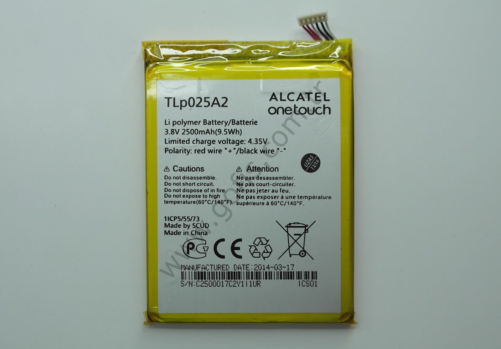 GENERAL MOBİLE DİSCOVERY 2 TLP025A2 PİL BATARYA 2500mAh %100 UYUMLU