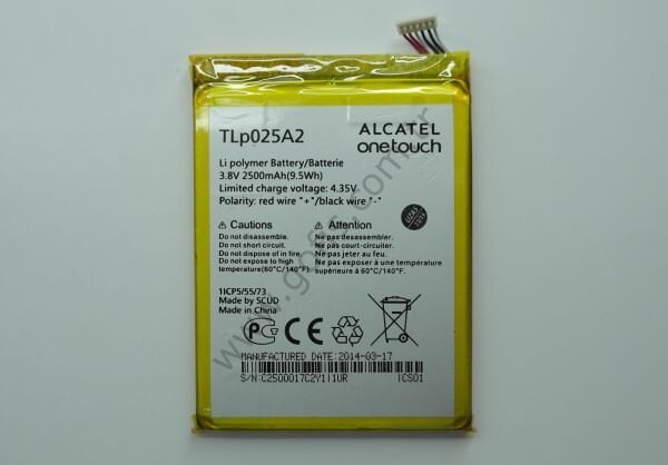 GENERAL MOBİLE DİSCOVERY 2 TLP025A2 PİL BATARYA 2500mAh %100 UYUMLU